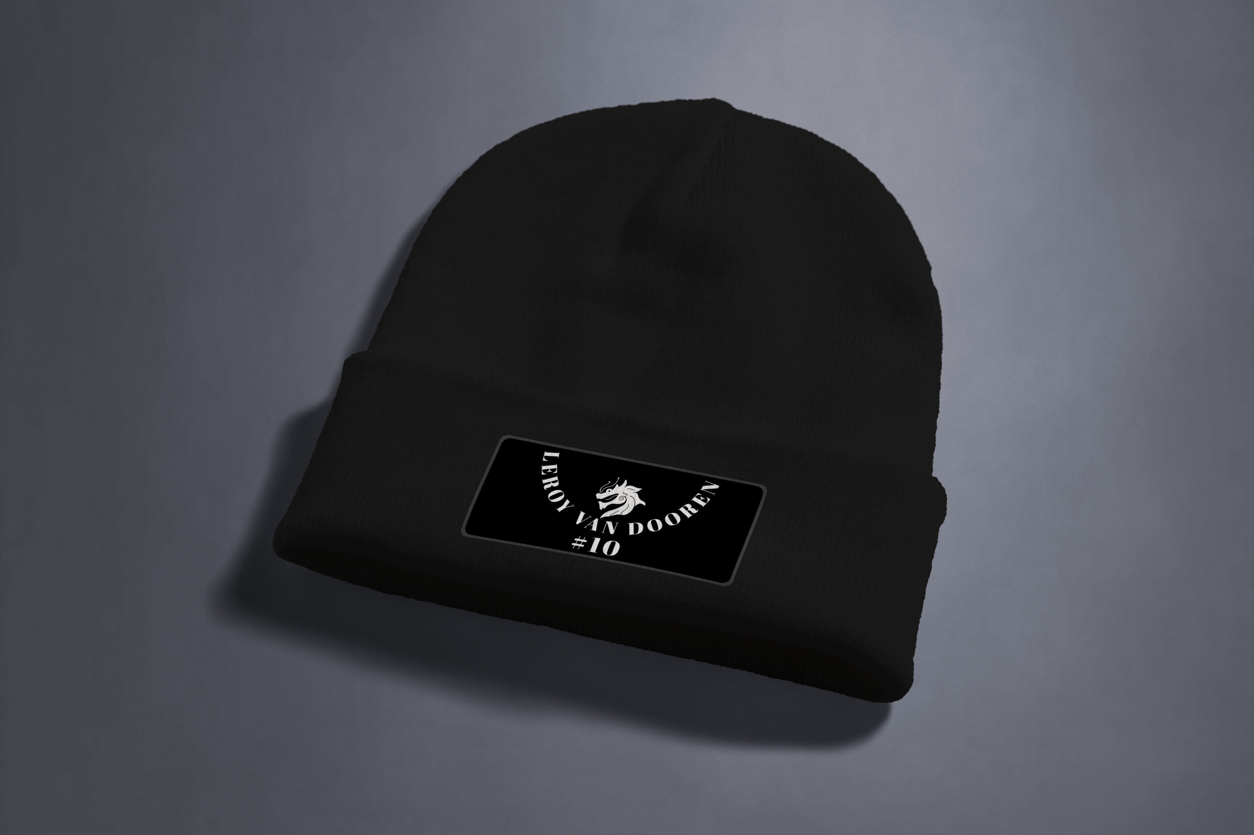 Leroy #10 beanie - wit logo